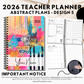 2026 Teacher Planner | Abstract Plans