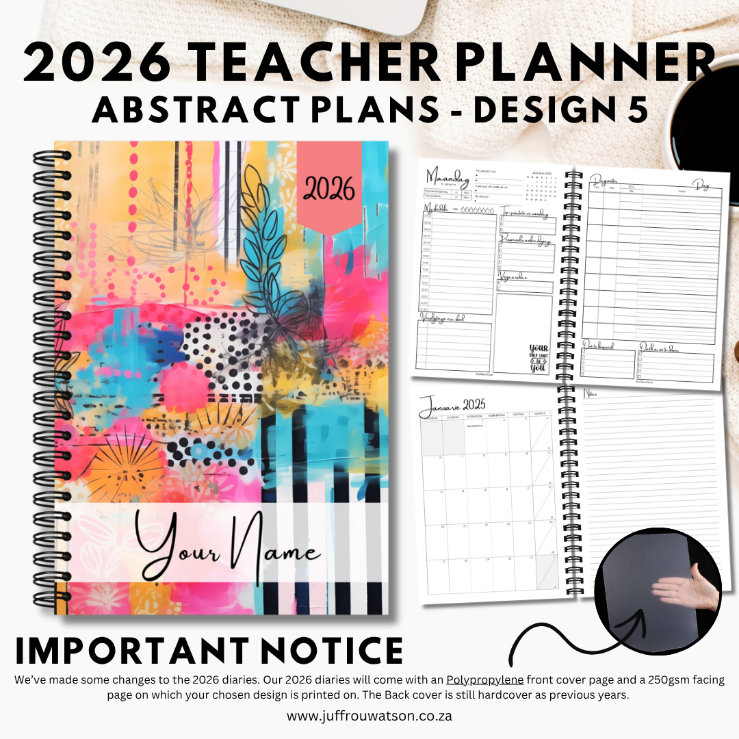 2026 Teacher Planner | Abstract Plans