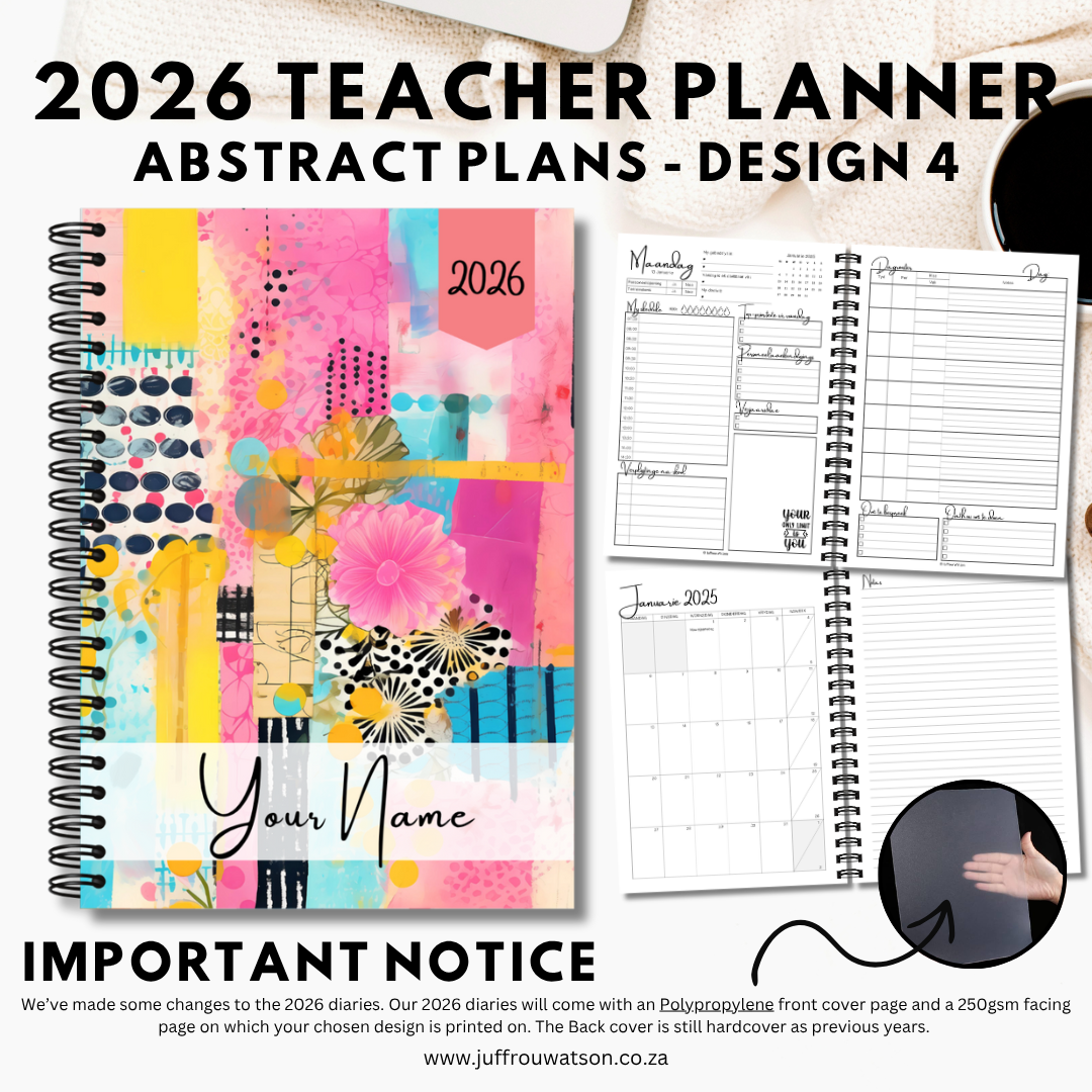 2026 Teacher Planner | Abstract Plans