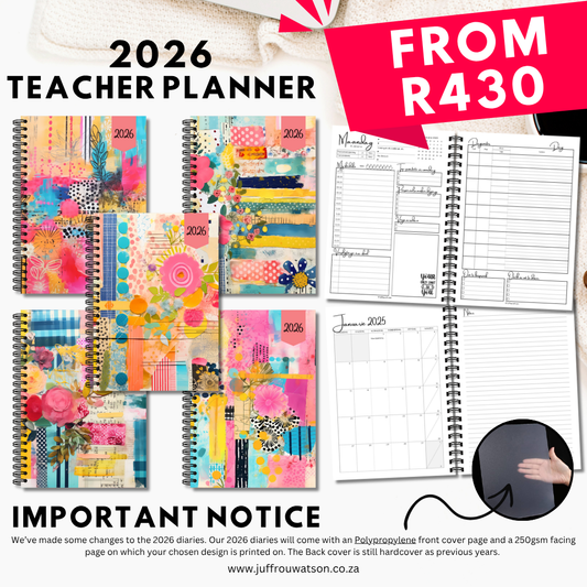 2026 Teacher Planner | Abstract Plans