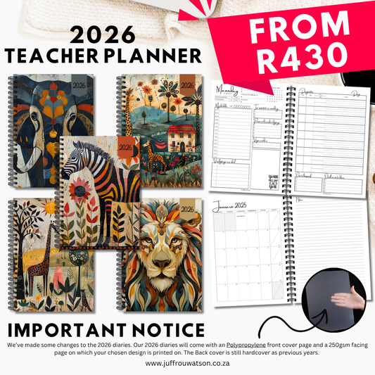 2026 Teacher Planner | African Dream