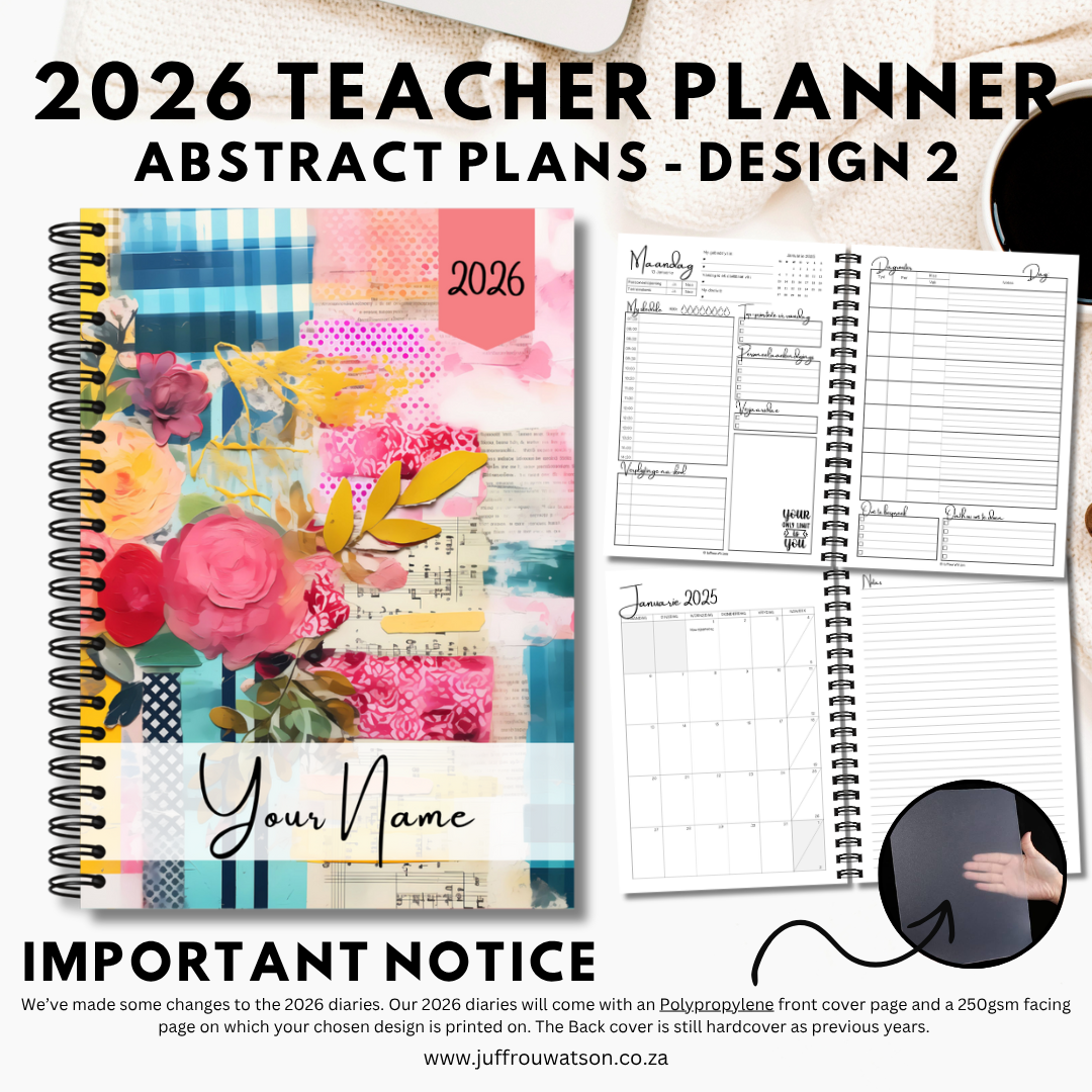 2026 Teacher Planner | Abstract Plans
