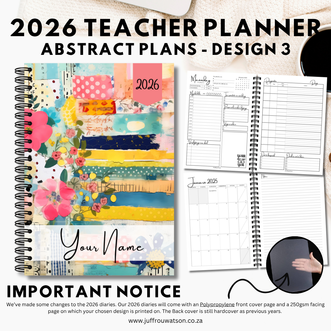 2026 Teacher Planner | Abstract Plans