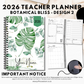 2026 Teacher Planner | Botanical Bliss