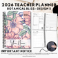 2026 Teacher Planner | Botanical Bliss