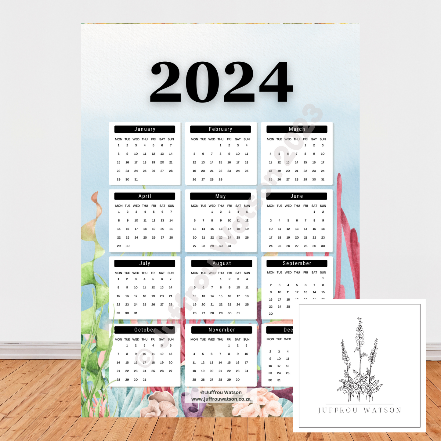 2024 Wall Calendar - Under the Sea