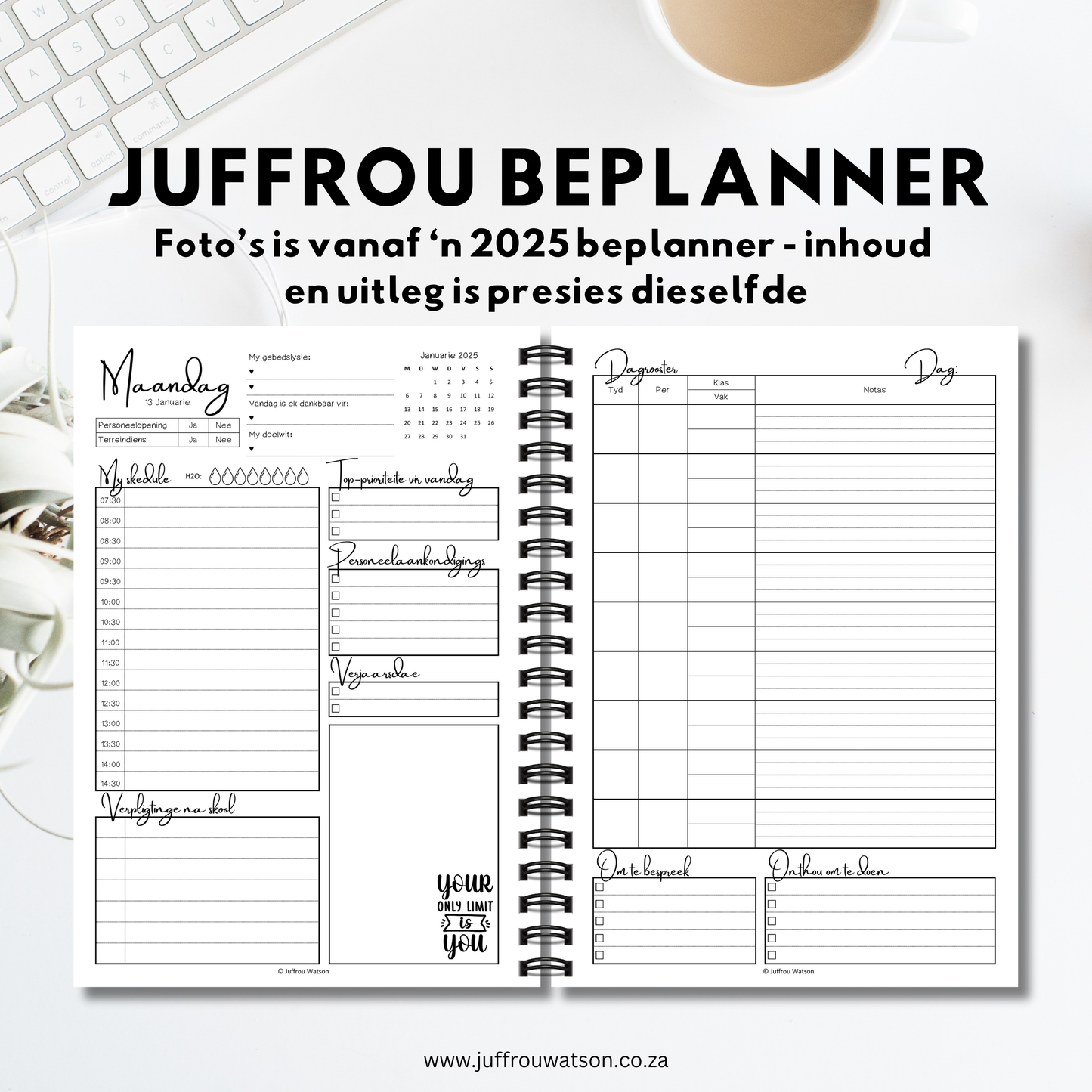 Digital Educator Planner 2026 | Digitale Juffrou-Beplanner 2026