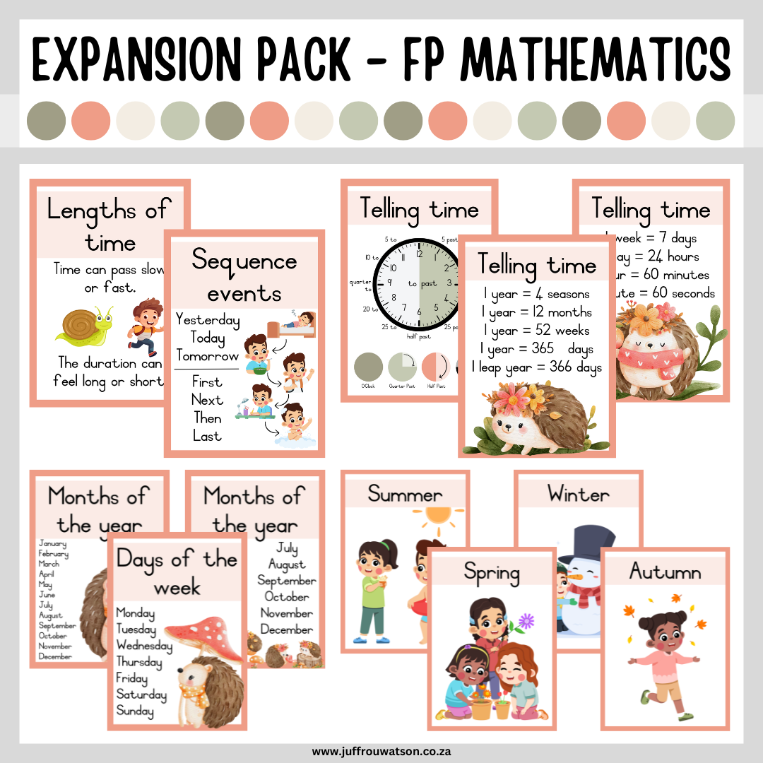 Hedgehog Foundation Phase Math Expansion Pack | Hedgehog Grondslagfase Wiskunde Pakket