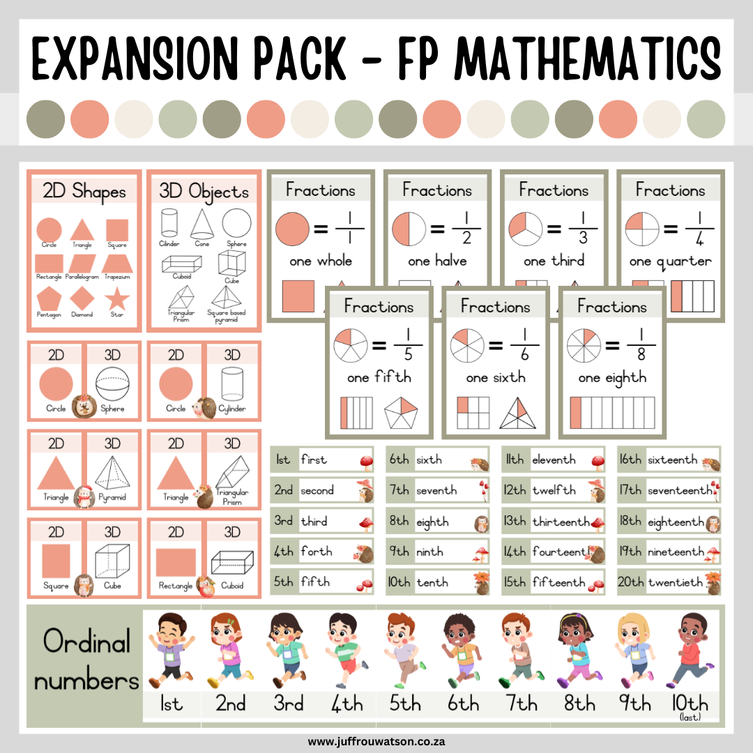 Hedgehog Foundation Phase Math Expansion Pack | Hedgehog Grondslagfase Wiskunde Pakket