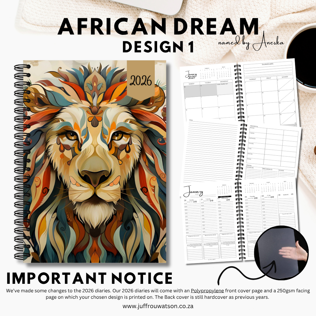 2026 Teacher Diary | African Dream Collection