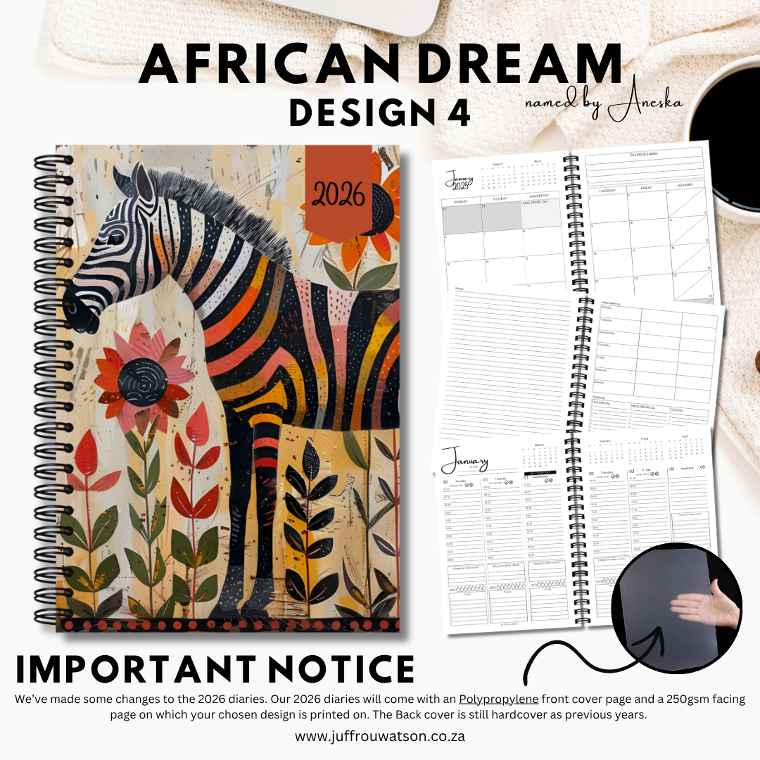 2026 Teacher Diary | African Dream Collection