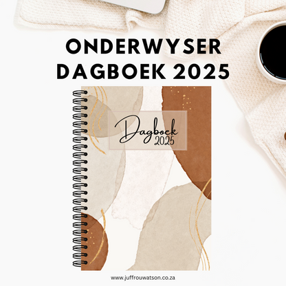 2025 Teacher Diary - Deep Boho (A5 only)