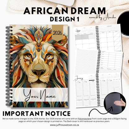 2026 Teacher Diary | African Dream Collection