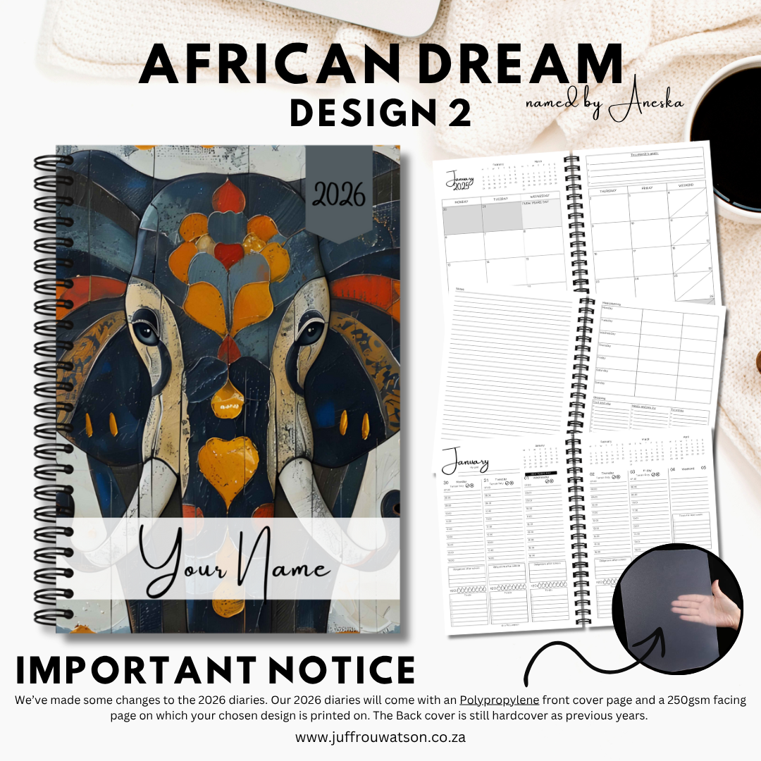 2026 Teacher Diary | African Dream Collection