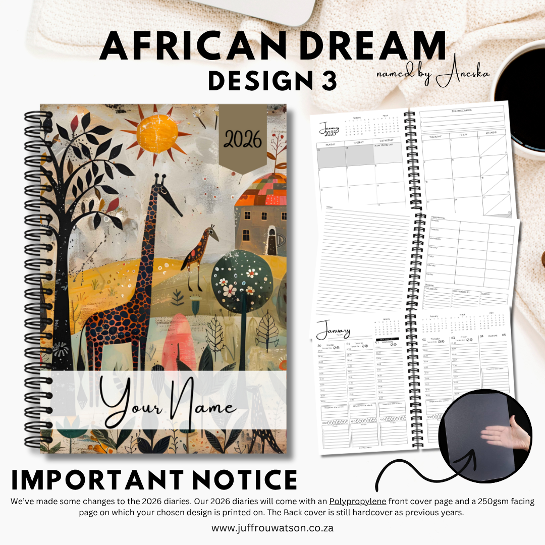 2026 Teacher Diary | African Dream Collection