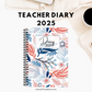 2025 Teacher Diary - Floral (A5 only)