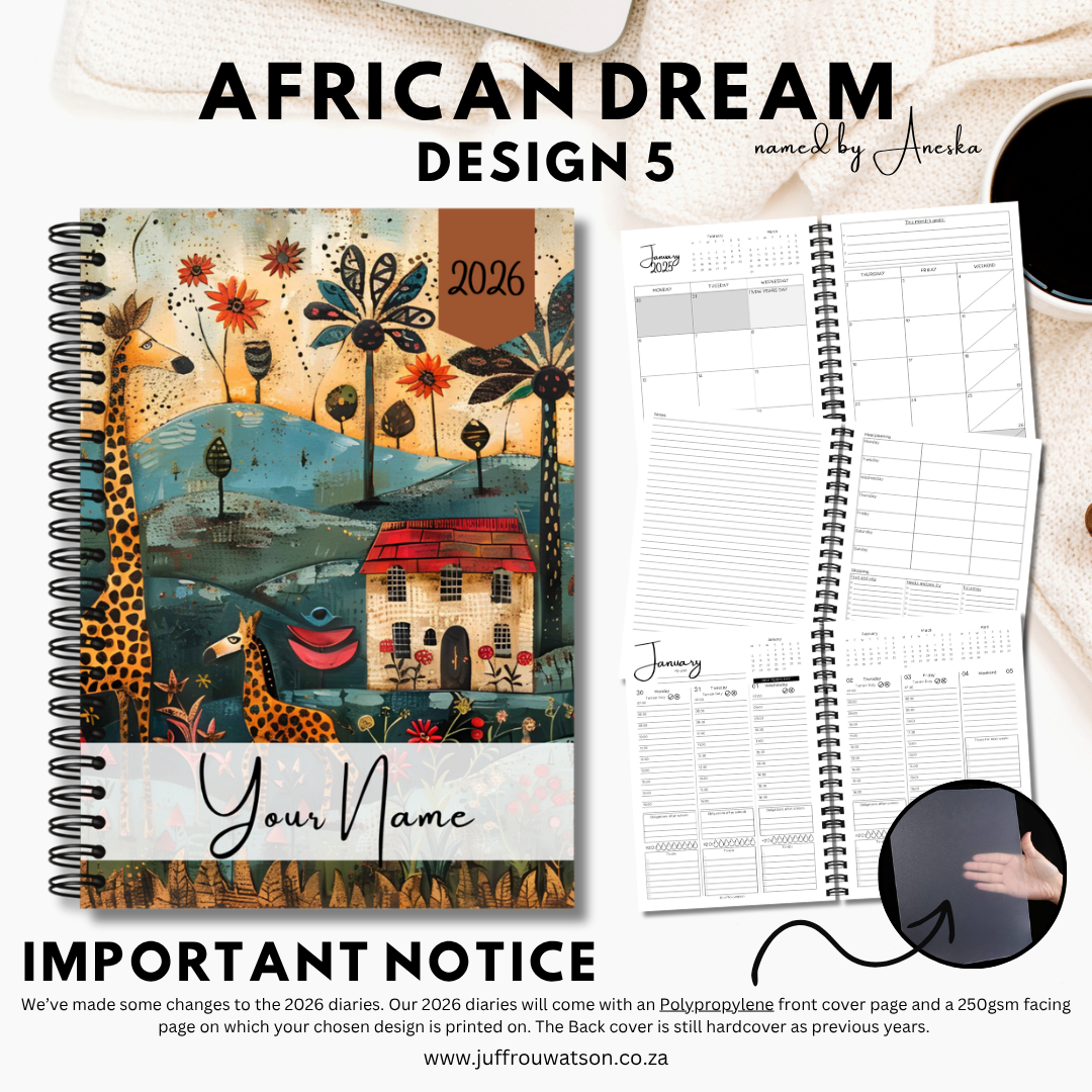 2026 Teacher Diary | African Dream Collection