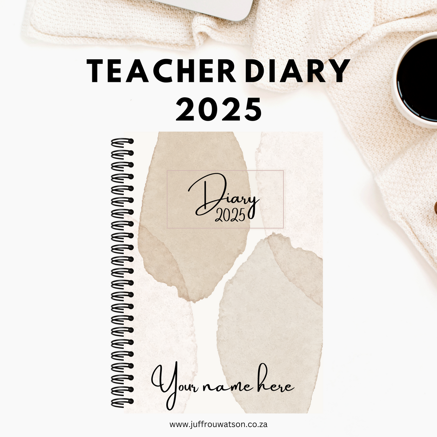 2025 Teacher Diary - Soft Boho (A5 only)