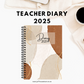 2025 Teacher Diary - Deep Boho (A5 only)