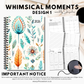 2026 Teacher Diary | Whimsical Moments Collection