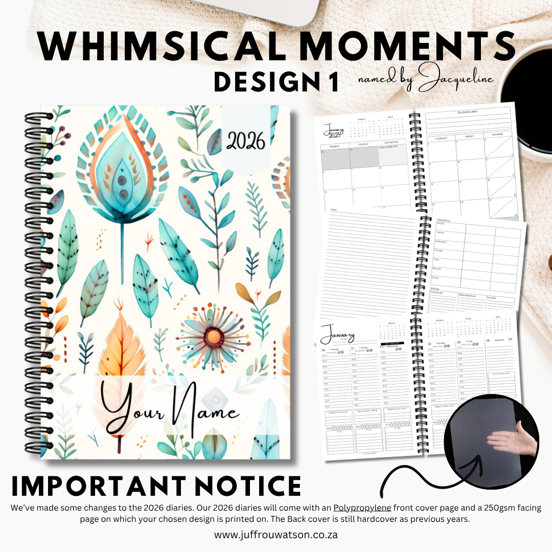 2026 Teacher Diary | Whimsical Moments Collection