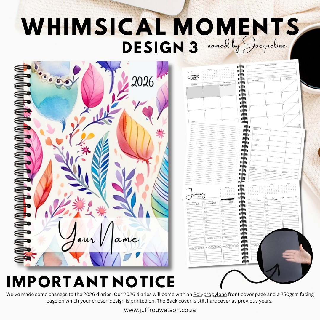 2026 Teacher Diary | Whimsical Moments Collection