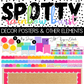 Spotty Rainbow Burst Classroom Theme