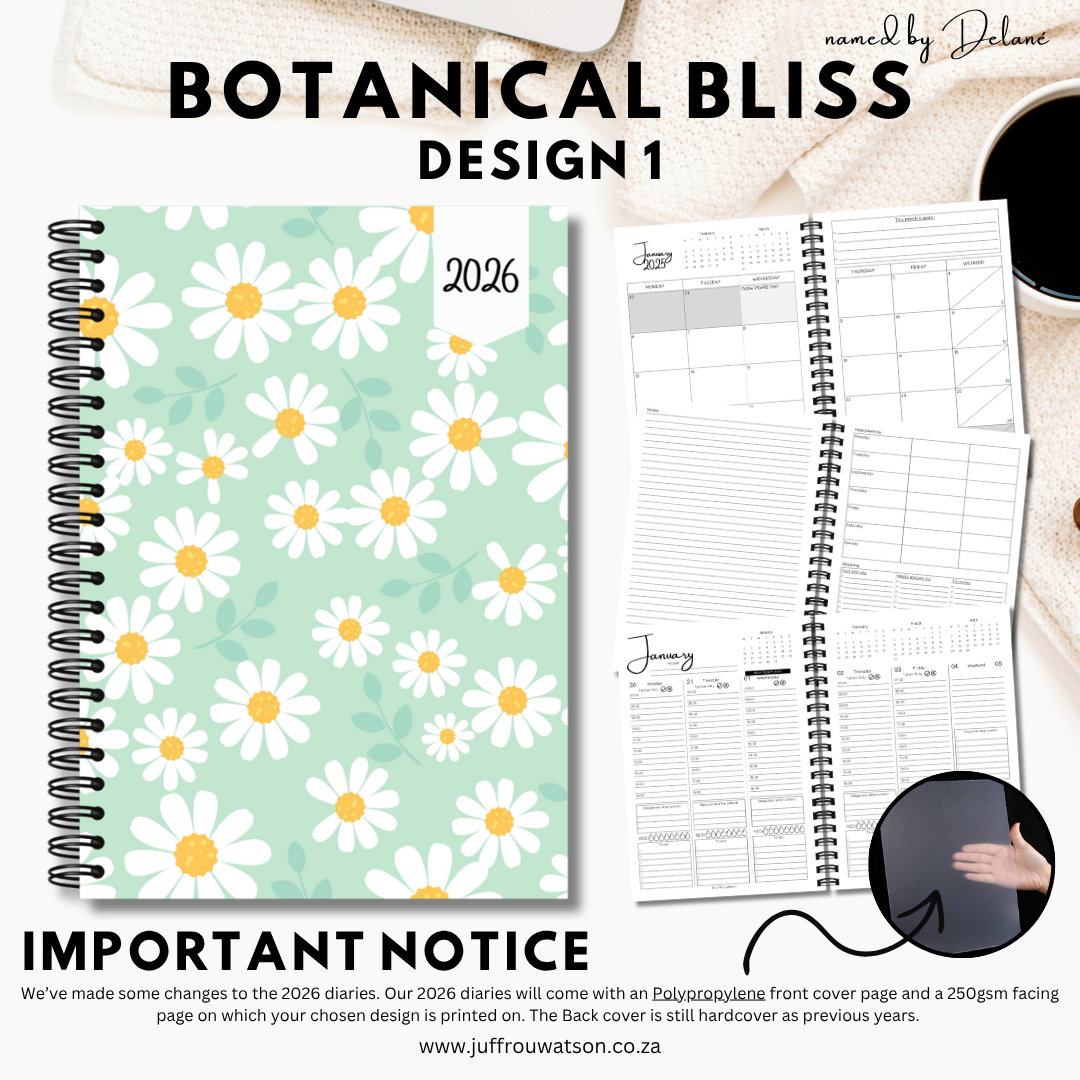2026 Teacher Diary | Botanical Bliss Collection