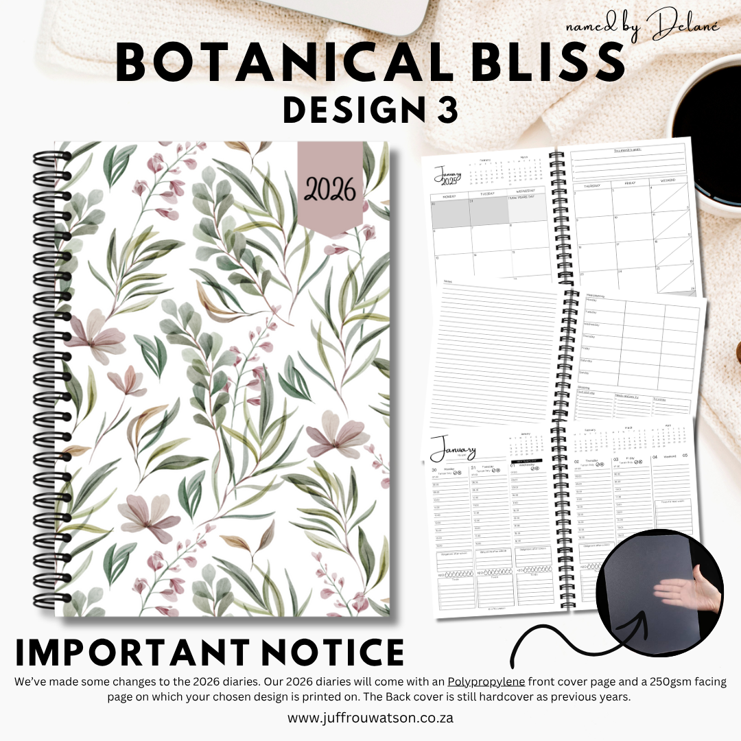 2026 Teacher Diary | Botanical Bliss Collection