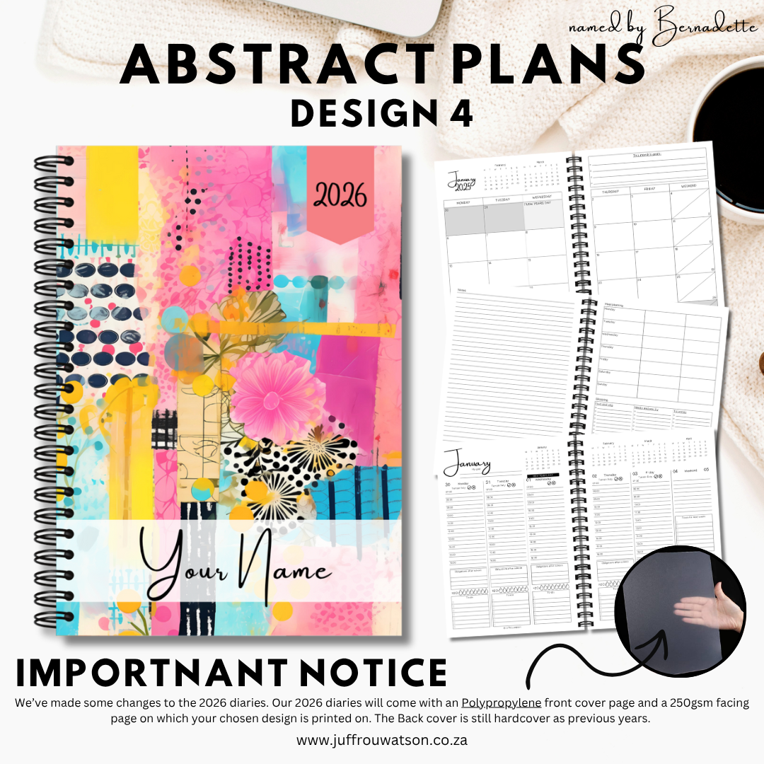 2026 Teacher Diary | Abstract Plans Collection