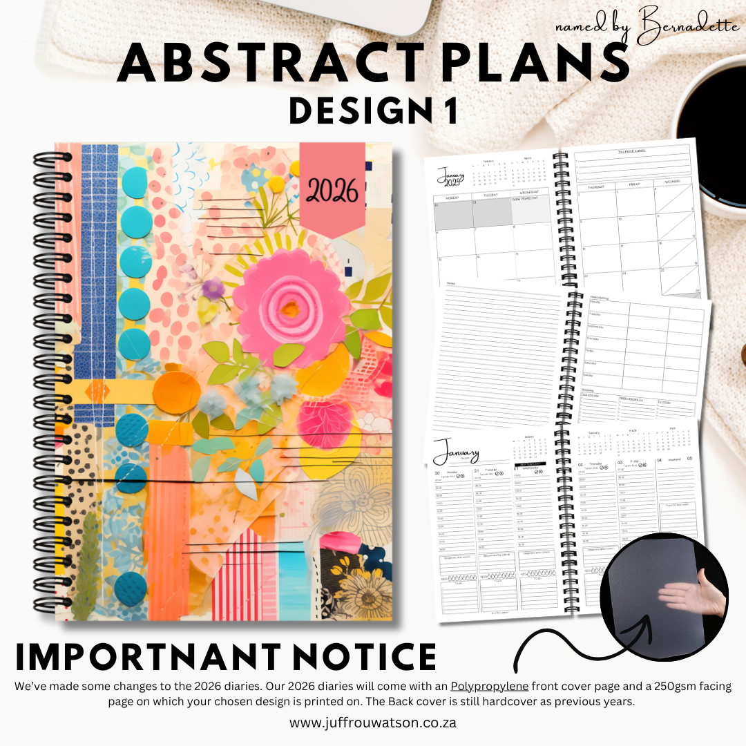 2026 Teacher Diary | Abstract Plans Collection