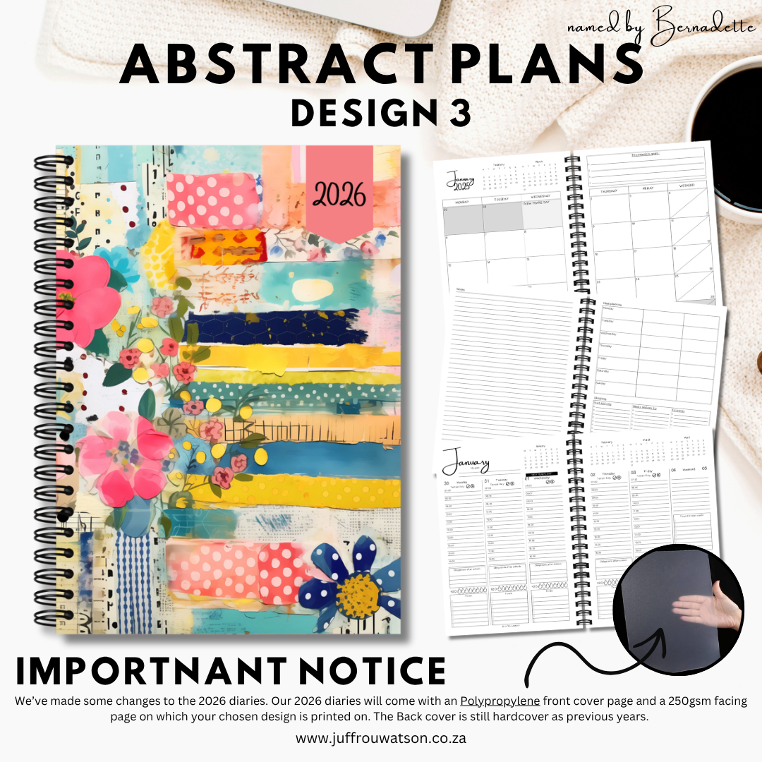 2026 Teacher Diary | Abstract Plans Collection