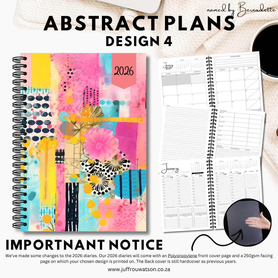 2026 Teacher Diary | Abstract Plans Collection