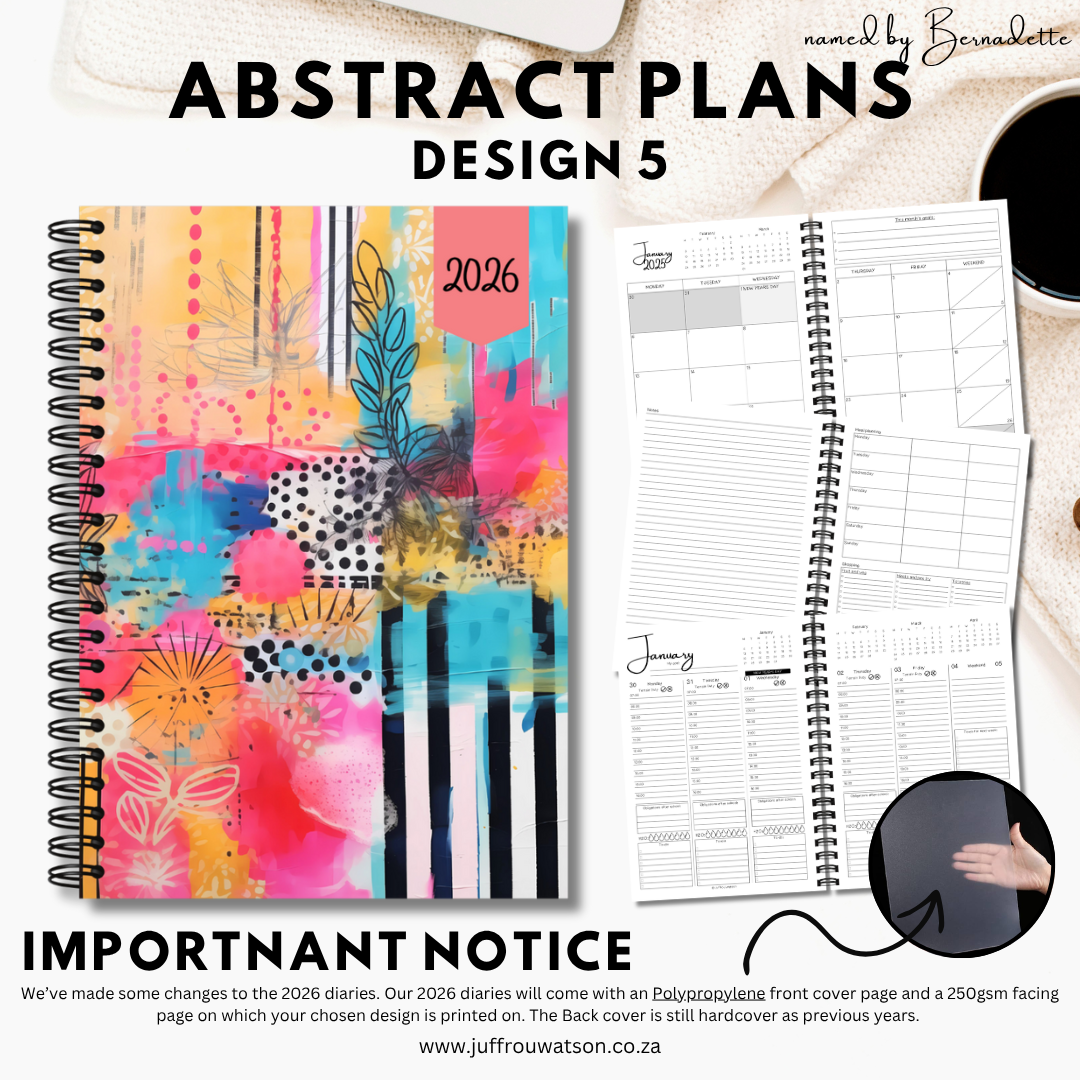 2026 Teacher Diary | Abstract Plans Collection