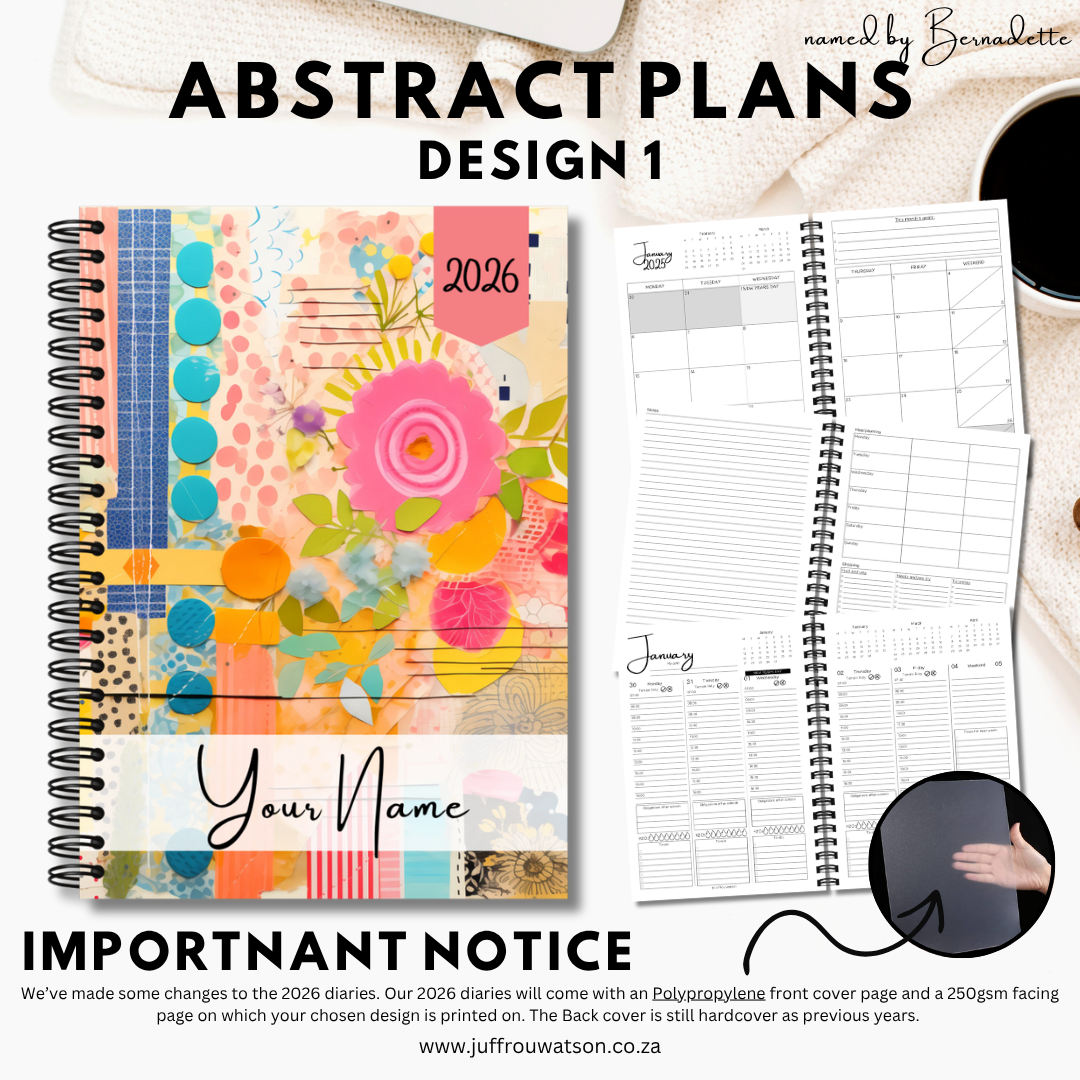 2026 Teacher Diary | Abstract Plans Collection