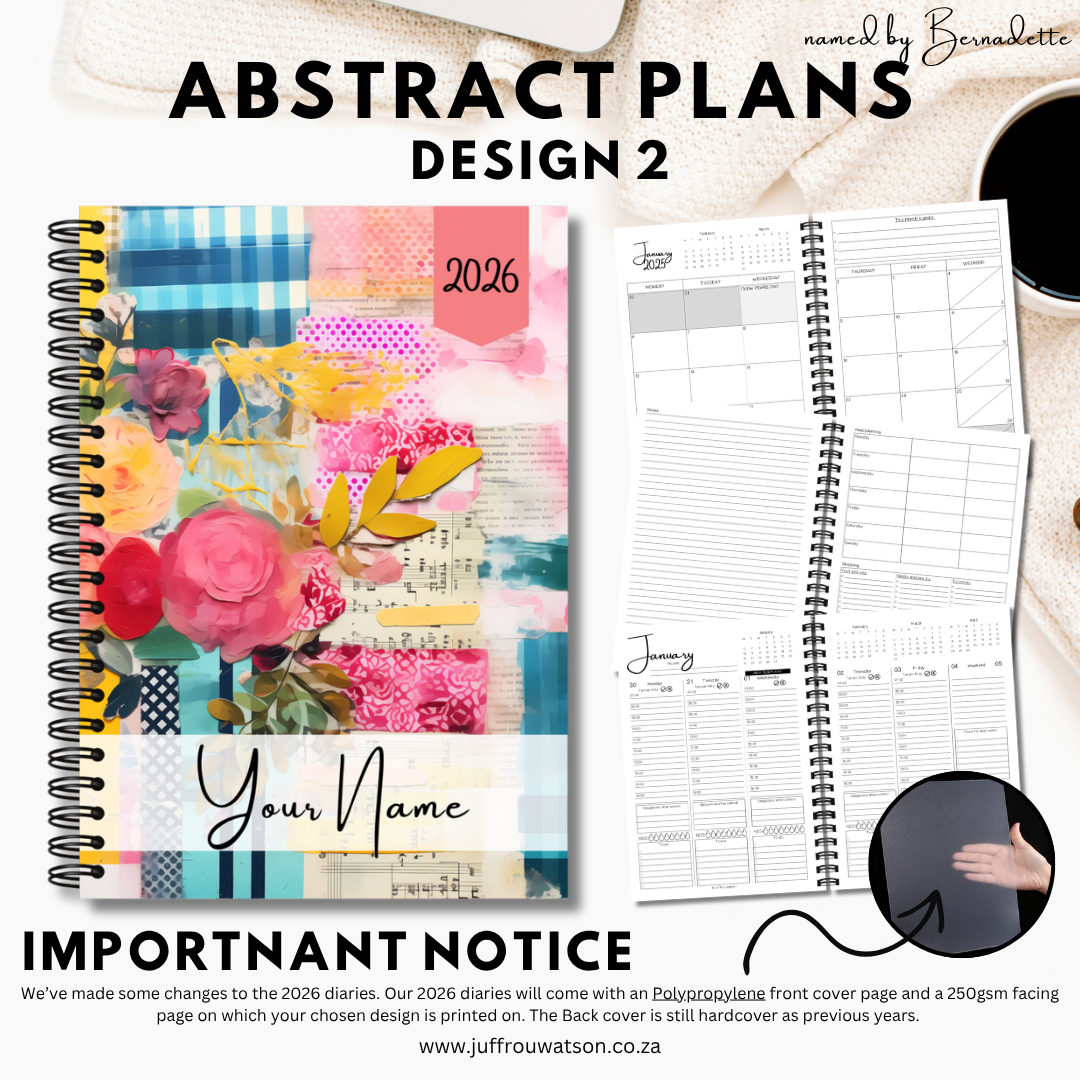2026 Teacher Diary | Abstract Plans Collection