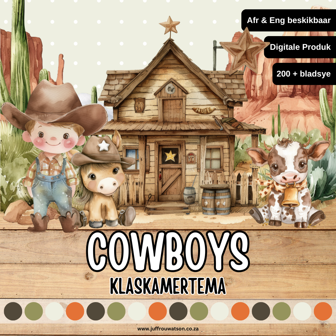 Cowboys Classroom Theme | Cowboys Klaskamertema