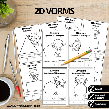 2D Shapes Summary | 2D Vorms Opsomming