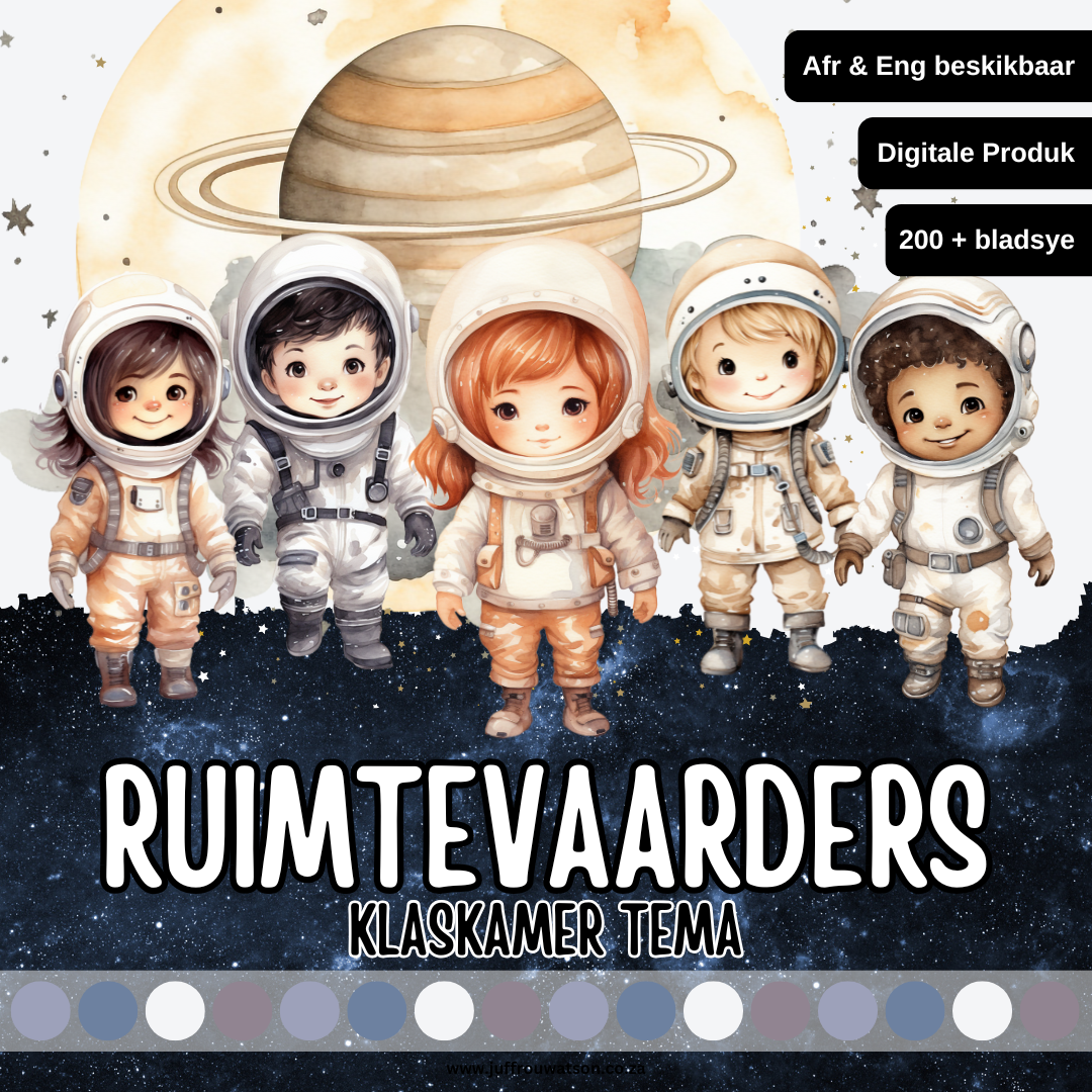 Little Astronauts Classroom Theme | Klein Ruimtevaarders Klaskamertema