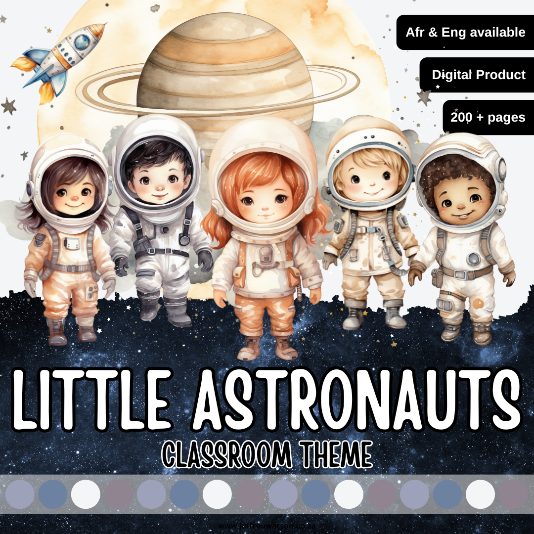 Little Astronauts Classroom Theme | Klein Ruimtevaarders Klaskamertema