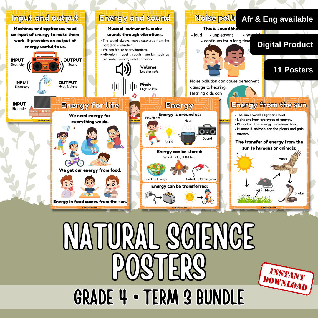 Gr4 NST Term 3 Posters | Gr4 NWT Kwartaal 3 Plakkate