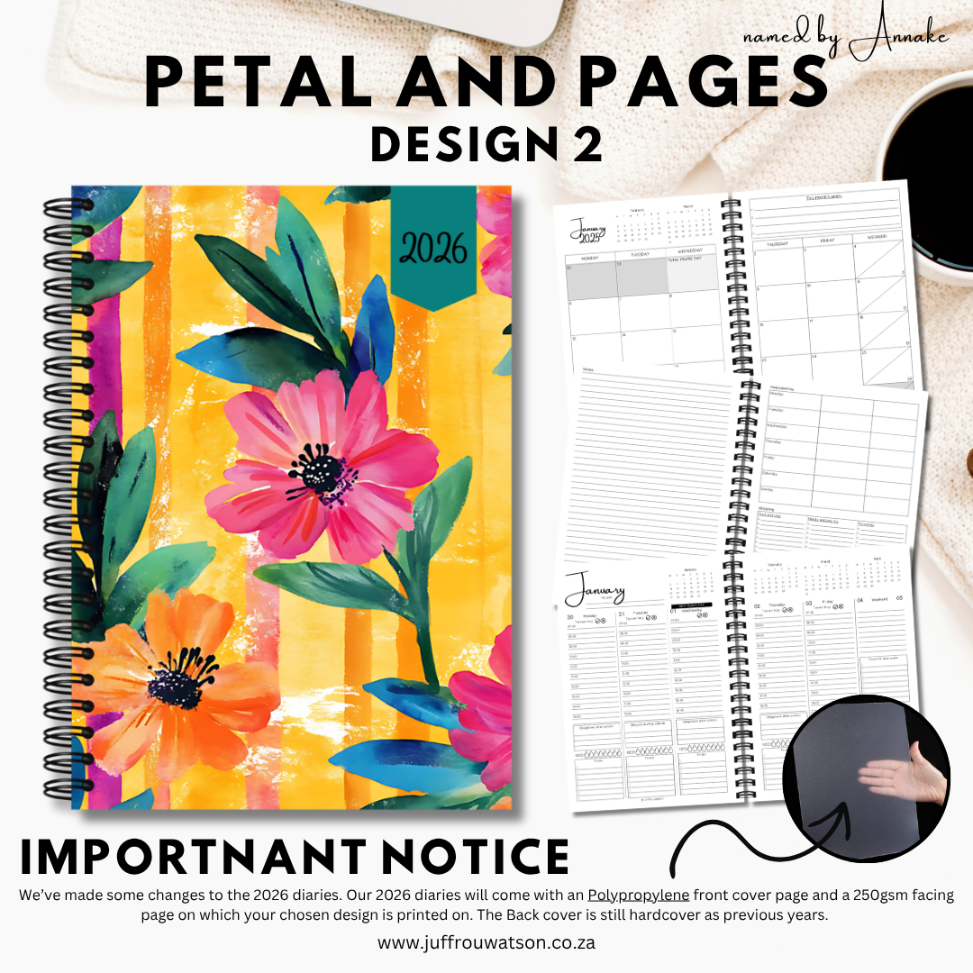2026 Teacher Diary | Petal and Pages Collection