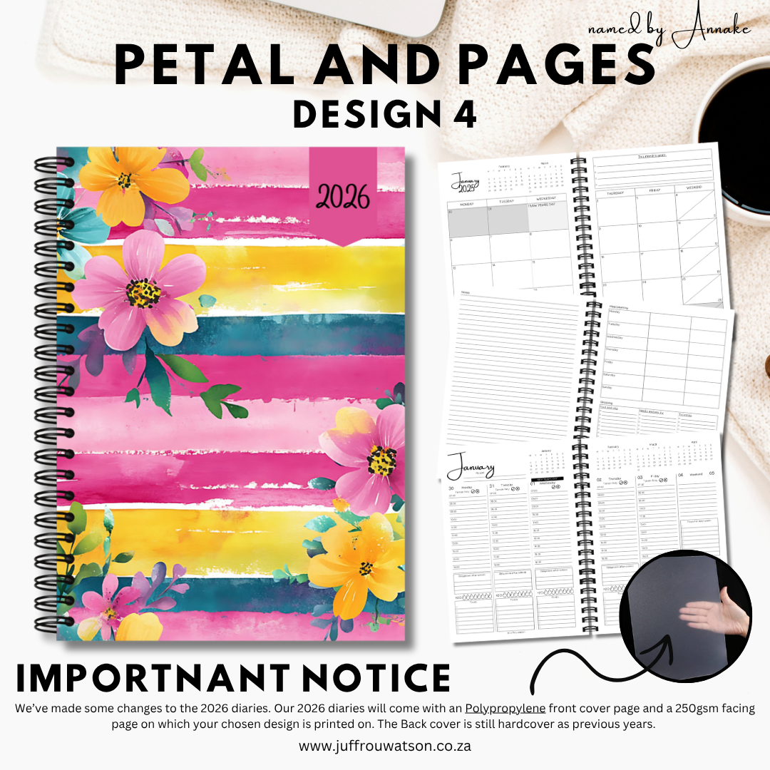 2026 Teacher Diary | Petal and Pages Collection