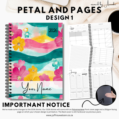 2026 Teacher Diary | Petal and Pages Collection