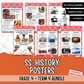 Gr4 History Year Bundle Posters | Gr4 Geskiedenis Jaarbundel Plakkate