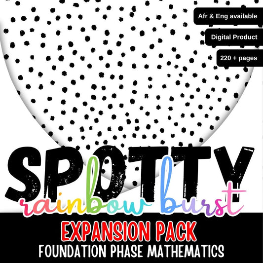 Spotty Rainbow Burst Foundation Phase Math Expansion Pack | Spotty Rainbow Burst Grondslagfase Wiskunde Pakket