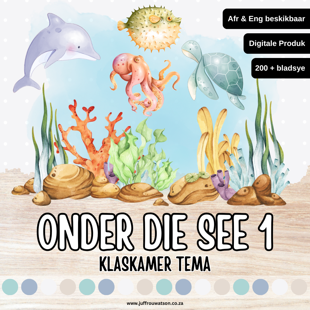 Under the Sea 1 Classroom Theme | Onder die See 1 Klaskamertema