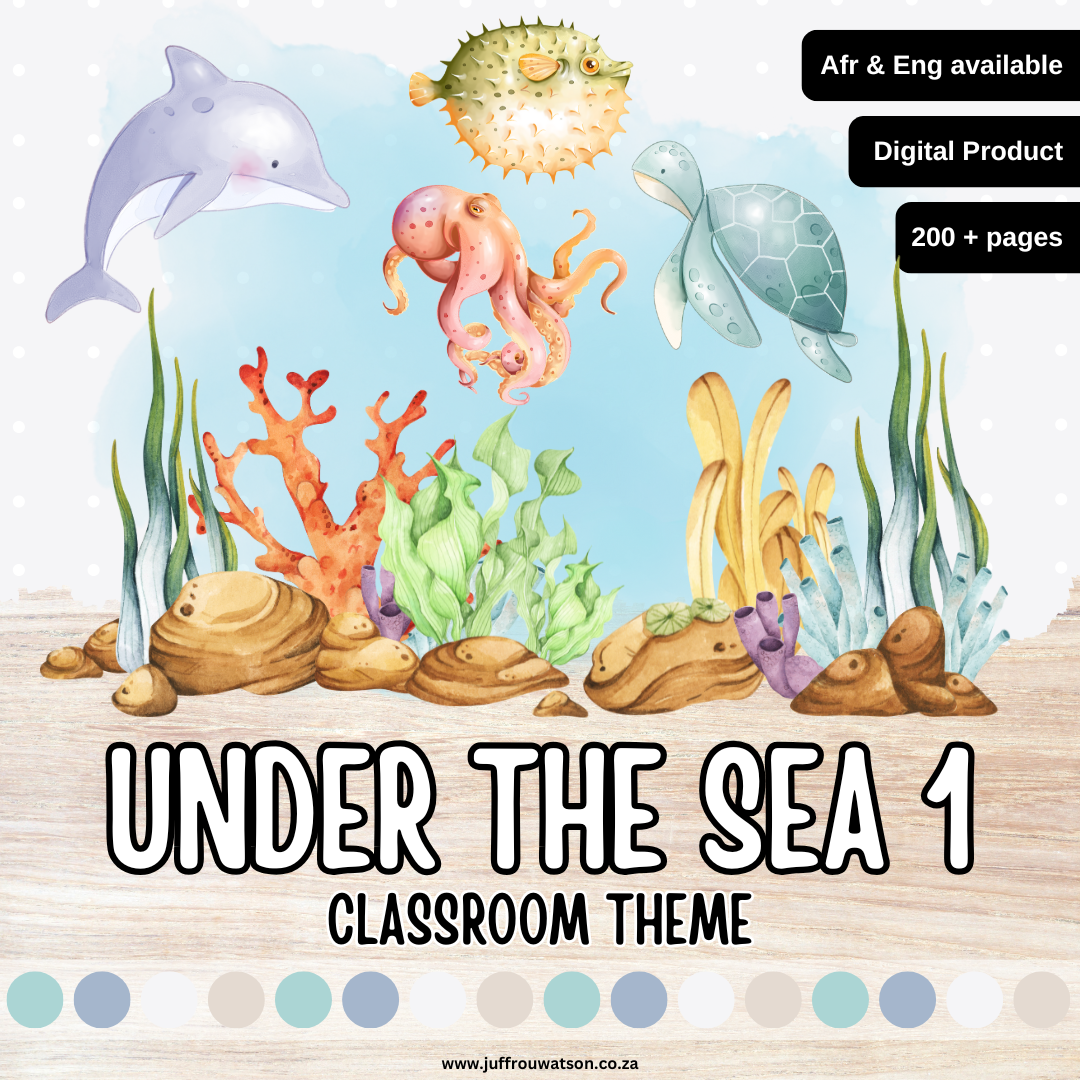 Under the Sea 1 Classroom Theme | Onder die See 1 Klaskamertema