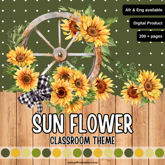 Sunflower Classroom Theme | Sonneblom Klaskamertema