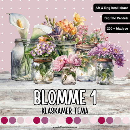 Flowers 1 Classroom Theme | Blomme 1 Klaskamertema